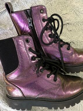 Art Class girls Metallic shimmery fashion boots sz 13